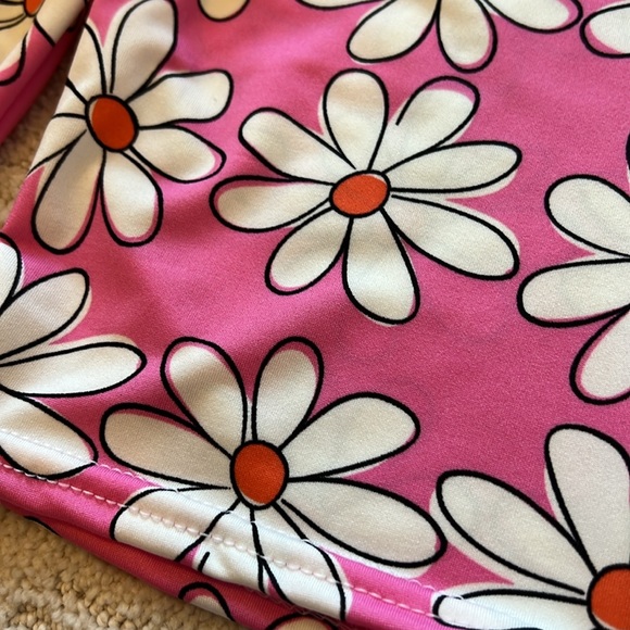 Dori Creation pink daisy biker shorts - Picture 3 of 6